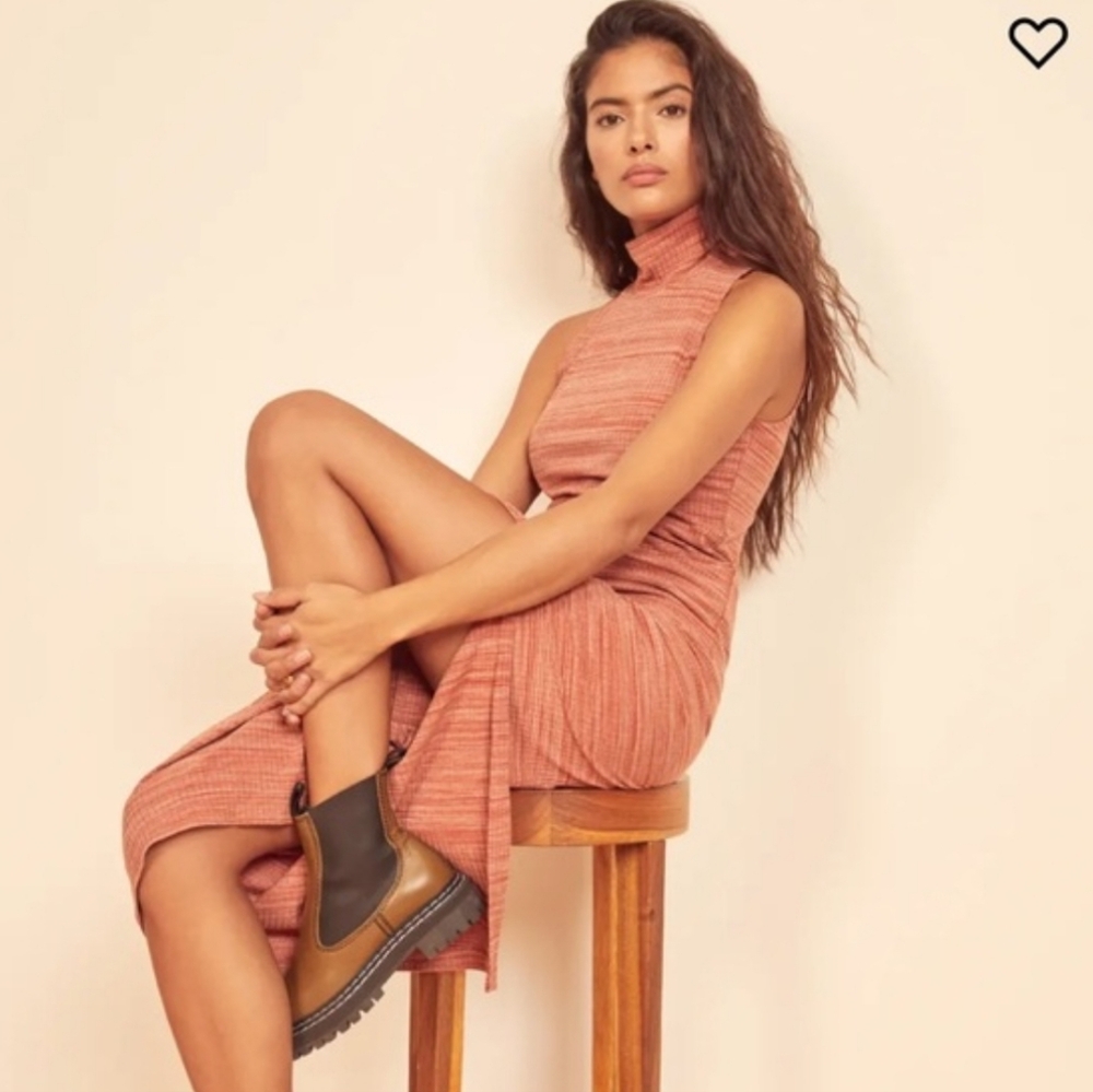 Reformation | Joan Heathered Peony Skirt Set